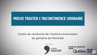 Présentation vidéo sur le traitement de l'incontinence urinaire